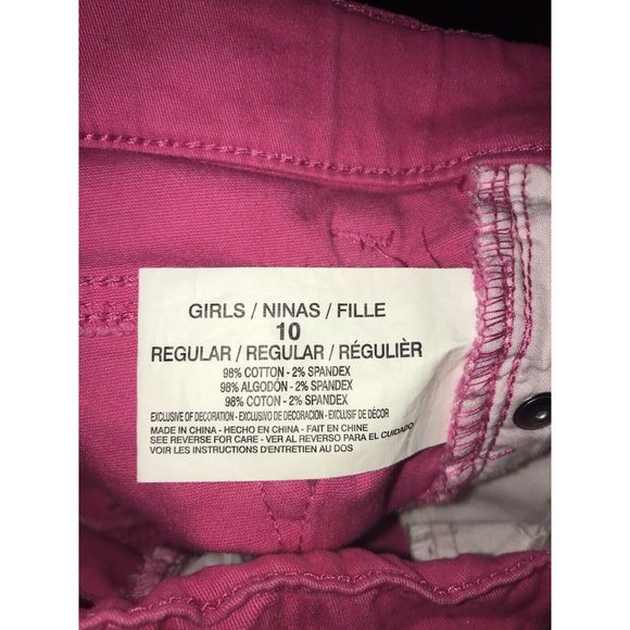 L E I Jeans Girls 10 Kate Low Rise Skinny Pink Stretch Waist - Picture 7 of 7